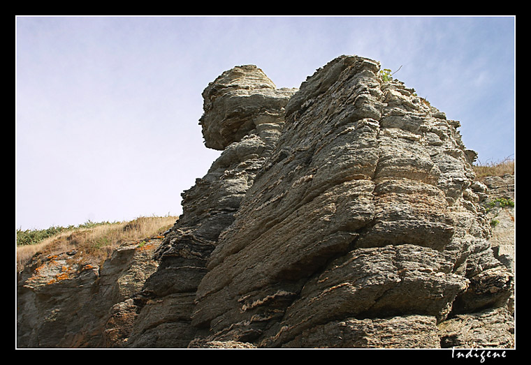 Rocher-statue