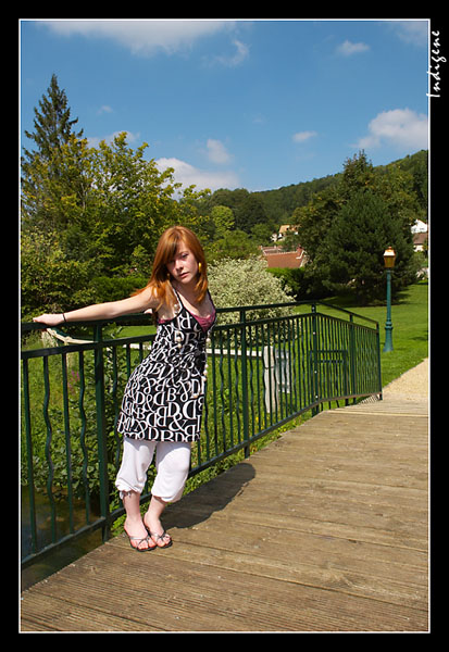 Cindy sur le pont