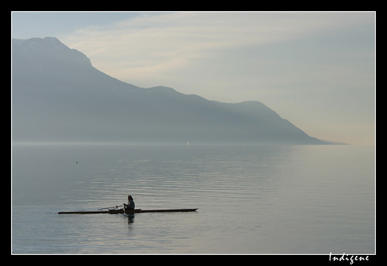 Cano sur le Lac