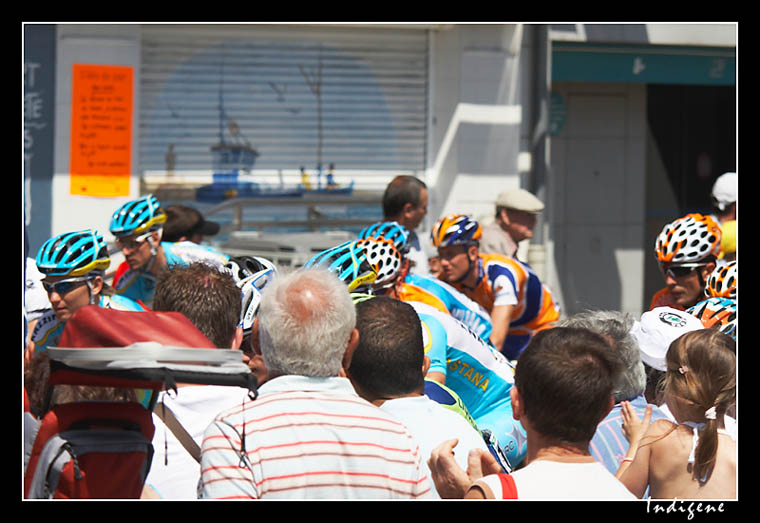 Le dpart des coureurs