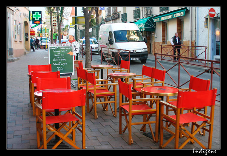 Terrasse de caf 