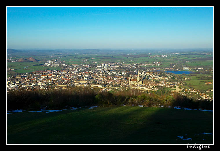 Autun vue du ciel