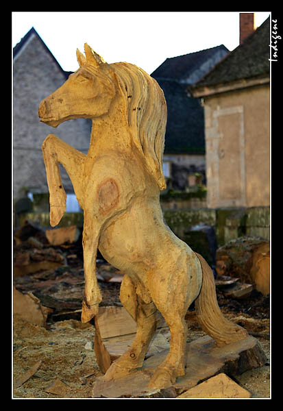 Sculpture d'un cheval