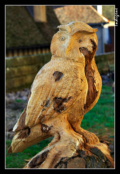 Sculpture d'un hibou