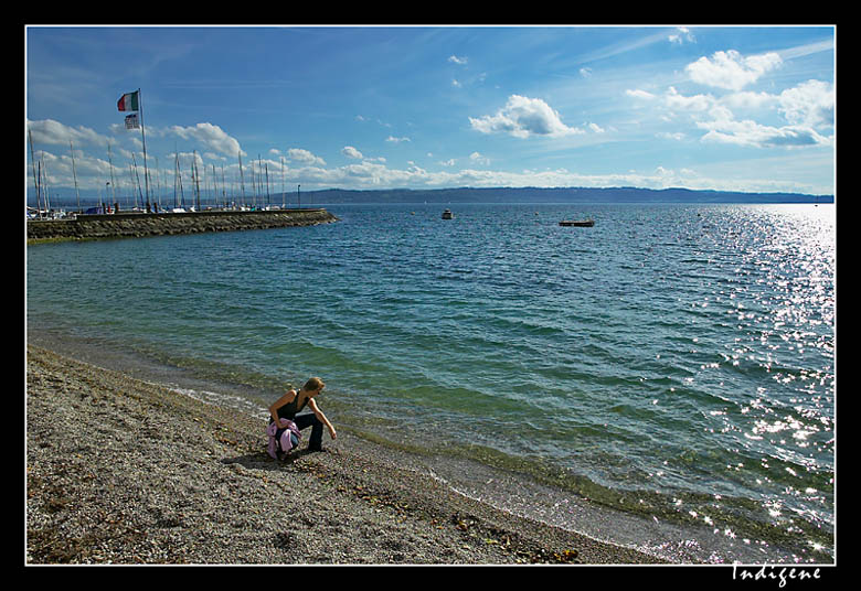 L'eau bleue du Lac