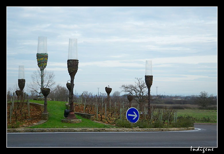 Le rond-point de la cave