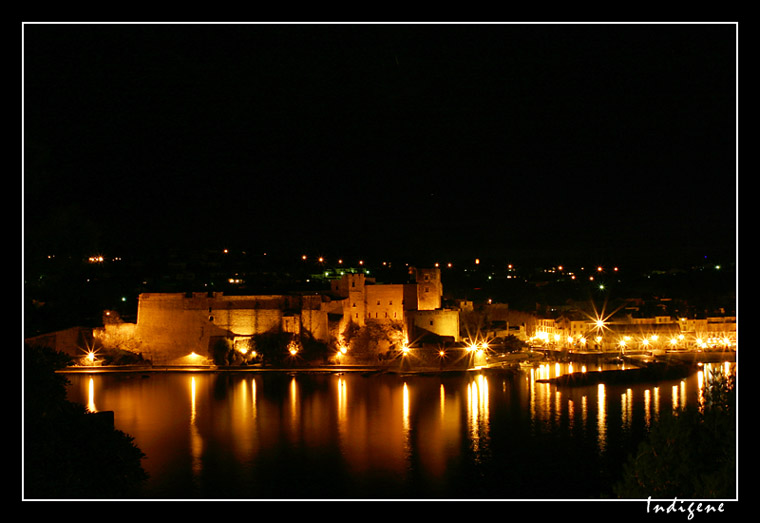 Chteau de Collioure de nuit