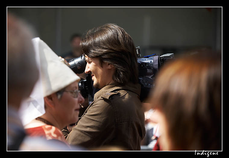 Cameraman dans la foule 