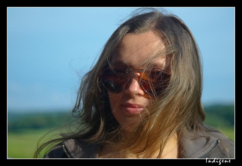 Kiluna les cheveux au vent