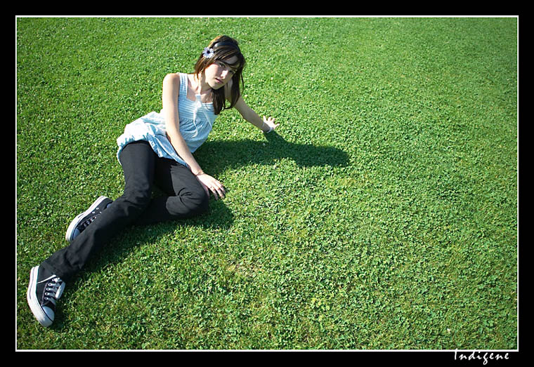 Sur l'herbe