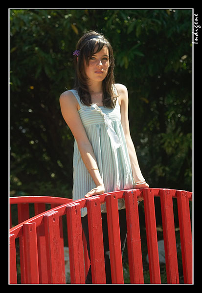 Mava sur le pont de bois