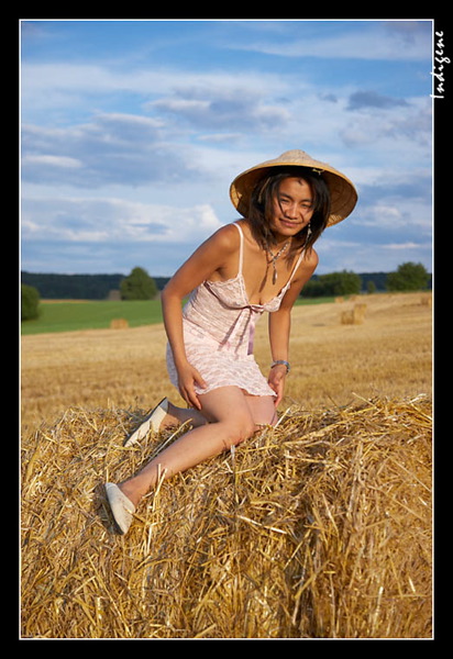 Sur le tas de paille