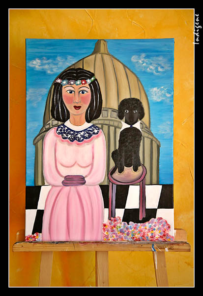 La dame au caniche