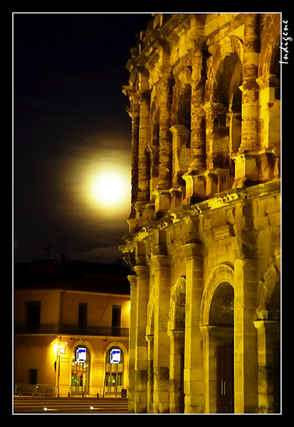 Les arnes au clair de lune