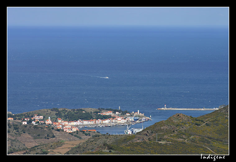 Port-Vendres depuis les collines