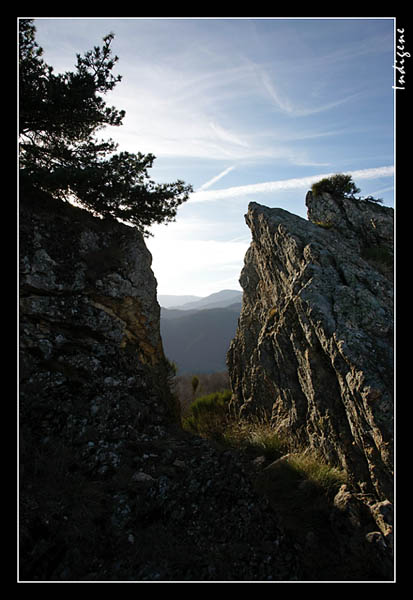 Canyon au sommet de la montagne