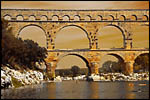 photo Coucher de Soleil sur le Pont du Gard 