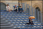 photo Parapluie dans les gradins