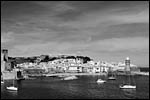 photo Collioure en noir et blanc