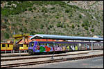 photo Le train couvert de tags